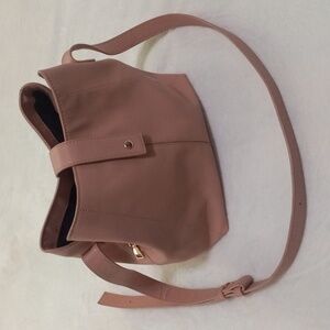 Lulu Dharma Verity Blush Pink Vegan Leather Crossbody Bag